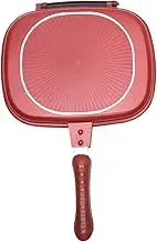 Square Double Sided Frying Pan, Kitchen Non-stick Baking Pancake Pan Omelette Trays, Indoor/Outdoor Camping Sandwich Toaster Grill, Cooks Toasties, Breakfast and More