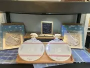Pfaltzgraff Winter Frost Cheese Board Tray With Polar Bear Slicer New In Box