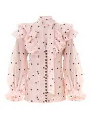 [ZIMMERMANN] Crush Embroidered Blouse