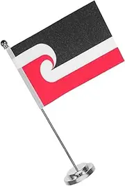 FUNOMOCYA New Zealand Flag Table Runner Polyester Mini Desktop Flag for Home Hotel Office