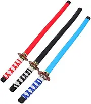 QUMIIRITY 3Pcs Japanese Sword Swords for Birthday Party Favors Cosplay Halloween Creative Play present