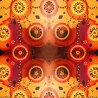 Aboriginal Art Spirit of the Bush 2 Honey Ant-Igan Iti Cotton Fabric 1/2 YARD