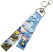 New Genshin Impact Anime Game Lanyard Tag Keychain Badge Holder Ganyu Cryo
