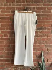 NWT Nike Golf Dri Fit Flat Front White Pants Mens 36W X 32L MSRP $90 472532-100