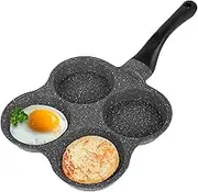 Soup Pot Fried Egg Wonderful Tool Egg Hamburger Pot Fried Egg Breakfast Egg Dumplings Special Small Pan Mini Non Stick Four Hole