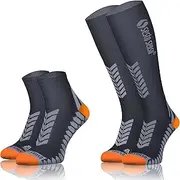 [Sesto Senso] 2 Pairs of Trainer Running Socks and Compression Socks Sports Socks Women Men