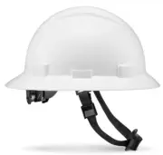 Acerpal HARD HAT OSHA ,Full Brim White Non-Vented Hard Hat