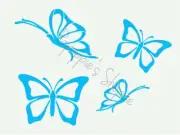Stencil Butterfly Open Closed Insect Country Springtime Craft Scrapbooking DIY