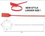 NEW BLANK RED ZIP TIE (LARGER SIZE) FOR SHOES AND SNEAKERS