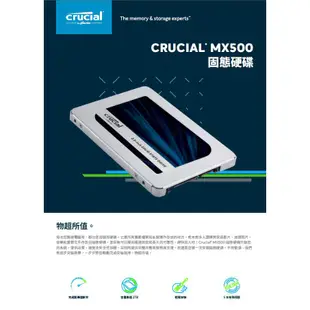 Micron Crucial 美光 MX500 1TB 2TB 4TB SATAⅢ 2.5吋 SSD 固態硬碟