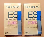 NOS Sony Dynamicron ES-HG T-120 VHS Tapes VCR Cassettes