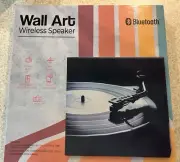 Record Player Wall Art Wireless Bluetooth Speaker - NEW IN BOX