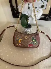 Coach Teri Mini Crossbody Bag In Signature Canvas With Sticker Print