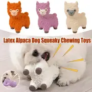 Durable Dog Chew Toy Exquisite Relieve Boredom Cartoon Alpaca Shape Pet Dog Chew