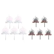 Set of 5 Castle Acrylic Cake Toppers Decorative Acrylic Cake Toppers Decoration