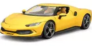 Ferrari 296 GTB Yellow (Race and Play) Diecast 1:18 Scale Model - Bburago