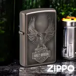 ZIPPO HARLEY-DAVIDSON 防風打火機 49044 黑冰機身 照片成像技術 老鷹 展翅翱翔 終身保固