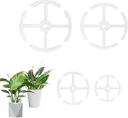 4pcs Alocasia Plant Climbers Stem Holders, Plastic Climbing Houseplant Stem Supports,Reusable Plant Stem Hook,Growth Sticks Accessories for Climbing Plant,Indoor Plant Stakes