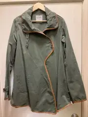 One Teaspoon Ladies New Khaki Green Cotton Capture Coat /Jacket Sz L NWT