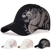 Men's Baseball Cap Sun Hat Trucker Hat Black White Cotton Print Fashion Casual Daily Weekend Pattern Animal Patterned Solid / Plain Color Adjustable Sunscreen