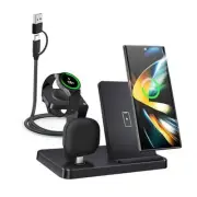 Wireless Charger for Samsung,3 in 1 Wireless Charging Station for Samsung Black