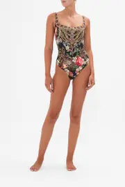 UNDERWIRE SQUARE NECK ONE PIECE A NIGHT AT THE OPERA