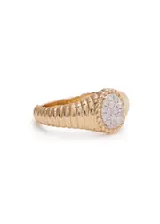Yvonne Leon Chevaliere Ovale 18kt Gold Pinky Ring 47 (UK I 1/2)