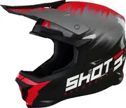 Shot Furious Versus Motocross Helmet, black-red, Size XL for Men Black Red