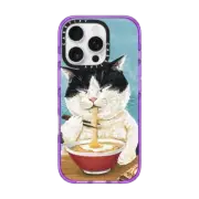 iPhone 16 Pro Impact Case MagSafe Compatible Ramen cat