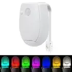 LED Toilet Night Lights Smart PIR Motion Sensor Waterproof Toilet Seat Washroom