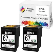 Cartridge Planet 2 Black Compatible Ink for HP 67XL 3YM57AA for HP Deskjet 2330 2332 2700 2720 2721 2722 2723 4100 4120 4121 4122 4123 HP Envy 6020 6030 6032 6034 Pro 6420 Pro 6430