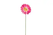 1x Gerbera Flower Garden Stake Set - Hand-Painted Metal Sculptures - (1 Flower)