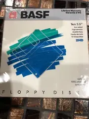 SEALED box of BASF 3.5mm Floppy Disks two sided high density double face NEW