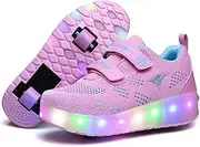 Nsasy Big Boys' PU Roller Skate Shoes
