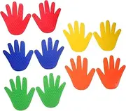 GANAZONO Tactile Sensory Floor Dots for Classroom Coordination Training Non Slip Hand Shape Mats for Adults Engaging Agility Dot Markers for Interactive Learning Fun Games