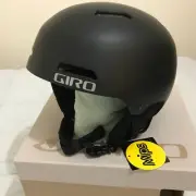 New GIRO Ledge Mips Snow Helmet Matte Black Adult Small 52-55.5cm, 20.5-21.75in