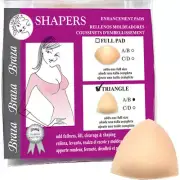 Braza Foam Shapers Triangle Breast Enhancement Pads Push Up Bra Inserts Bra Pads