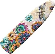 Coloranimal Mandala Flower Dragonfly Large Ironing Board Covers for Home Iron Board Dust Cover with Elastic Edge Fashion Ironing Table Protector