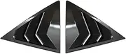 Compatible for Mazda 6 2002-2016 Car Rear Louver Window Side Shutter Cover Trim Sticker Vent Scoop ABS Carbon Fiber Black Accessories(Gloss Black)