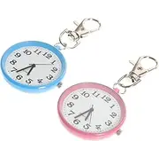 [LIFKOME] 2pcs Mini Watch Chain Digital Fob Watch Lanyard Portable Retractable Women's Watches Pocket Watch Watches for Nurse Watch Mini Hanging Watch Quartz Watch for Nurse