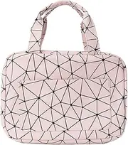 [Generico] Travel Toiletry Bag With Hook For Hanging, Water-Resistant Multi Compartment Organizer For Makeup, Brushes, And Toiletries, Lightweight Portable Storage Bag For Home, Gym, Vacation, And Business