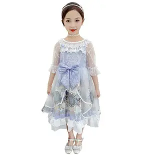 女童洛麗塔公主裙2022夏季新款韓版兒童洋氣連衣裙小女孩蓬蓬紗裙