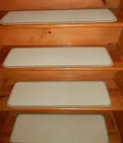 13 = Step 9" x 30" + 1 Landing 27" x 30" Stair Treads Tufted Wool Carpet .