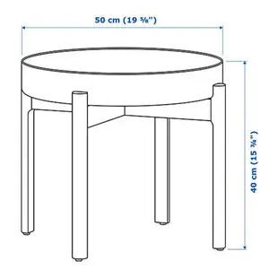 絕版品/北歐LOFT風格IKEA宜家YPPERLIG實木邊桌咖啡桌茶几餐桌床頭櫃/50x40/二手八成新/特$2880