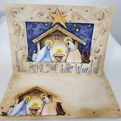 One Nativity Christmas Legacy of Faith Greeting Card+Env Scripture Psalms 34:22