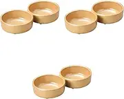 Set of 3 Round 2 Seasonings [6.5 x 3.5 x 1.4 inches (16.5 x 8.5 x 3.5 cm) | Setomonohonpo, Arita-yaki Yakimono