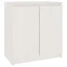 Pine Wood Side Cabinet Kitchen Buffet Storage Cupboard Sideboard Rack White