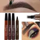 3D 4 Fork Microblading Tattoo Eyebrow Liquid Ink Pen Brow Pencil Waterproof / .: