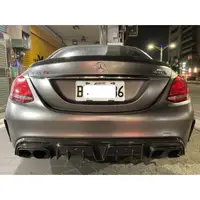 在飛比找蝦皮購物優惠-賓士 Benz W205 S205 C205 B款碳纖維後下