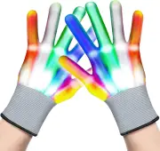 Cool Toys LED Gloves for Kids, Light up Gloves for Boys and Girls, Halloween Gif